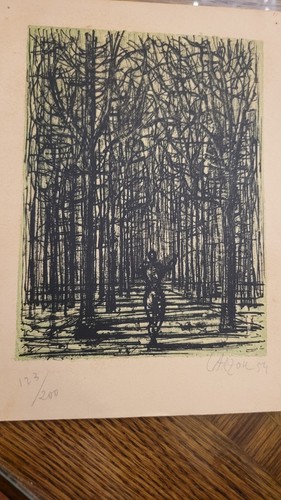 Jean carzou unframed - jean,