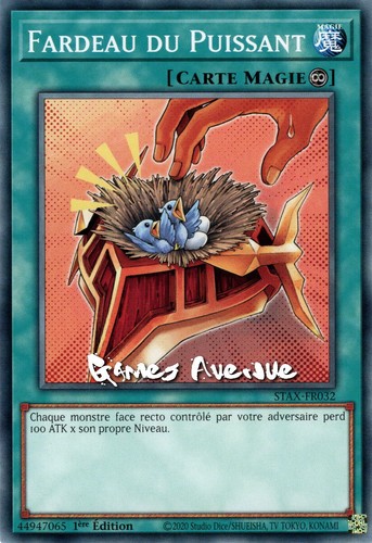 Fardeau du puissant - yu-gi-oh,