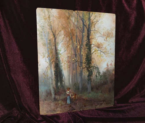Tableau ancien peinture huile - peinture,