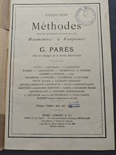 Partition : Méthode G.PARES POUR SAXOPHONE