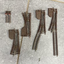 Hornby lot de 4 aiguillages manuels Butée , Train Électrique