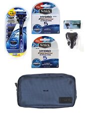 Schick Hydro Premium 5 1 sachets de poignée de rasoir + 10 cartouches housse ...