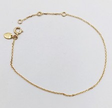 Bracelet gourmette fin or 18k