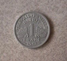 1 FRANC 1943 LOURDE 1,6