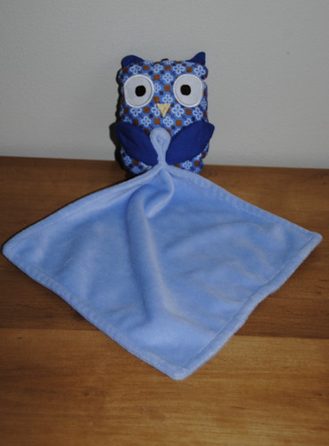 Doudou pommette hibou chouette - pommette,