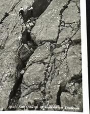 TÄSCH ZERMATT SPITZI FLUE CLIMBING MOUNTAIN 1950 POSTCARD PHOTO MOUNTAINEERING