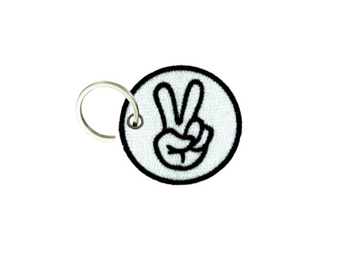 Porte cle cles clef - , brode