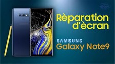 Réparation d'écran Samsung galaxy NOTE 9 (uniquement La Vitre avant)