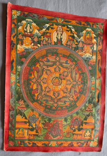 Thangka peinture huile - l',