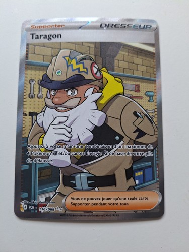 Carte pokémon taragon - carte, 116/088