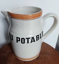 Vintage: Beau pichet en grès DIGOIN GRESPOTS LML "EAU POTABLE" TBE - Bistrot C73