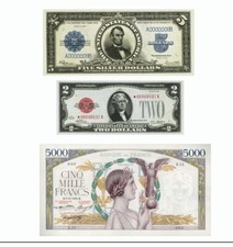 Set 3 Billets . Faux moderne.