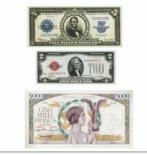 Set billets faux moderne - .,
