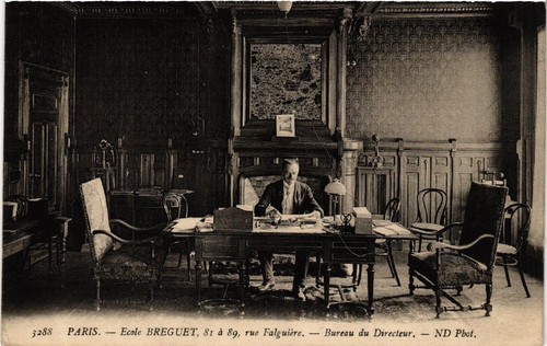 Cpa paris ecole breguet - cpa,