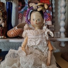 GRODNERTAL poupée de bois ancienne circa XIXiéme,29/30cm