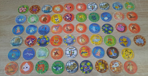 Lot pogs pokémon tazos - lot,