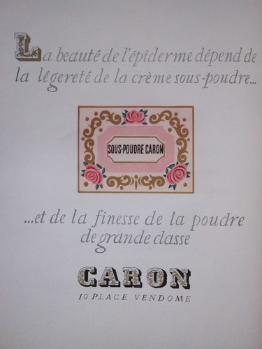 Publicité sous poudre - sous-poudre, caron