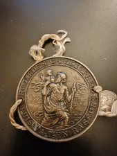 automobilia ancienne Médaille Saint Christophe Art Déco Auto Mascotte calandre 