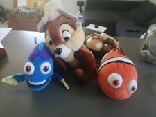 3 Peluches Disney (Nemo, Dory, Tac)