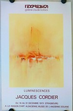 JACQUES CORDIER affiche originale exposition 1973