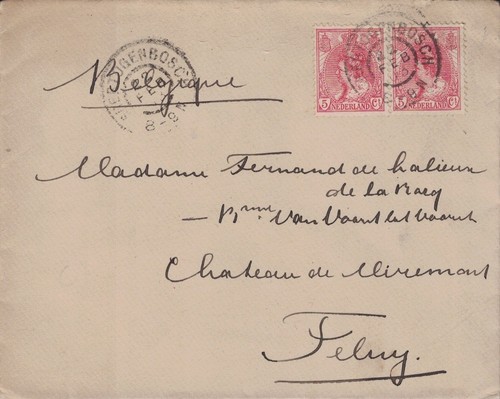 Pays bas lettre pour - -, feluy