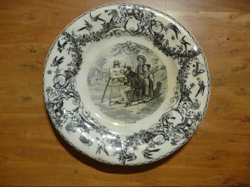 Assiette parlante faïence - en,
