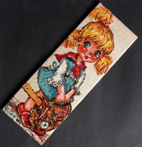 Tableau canevas petite fille - canevas,