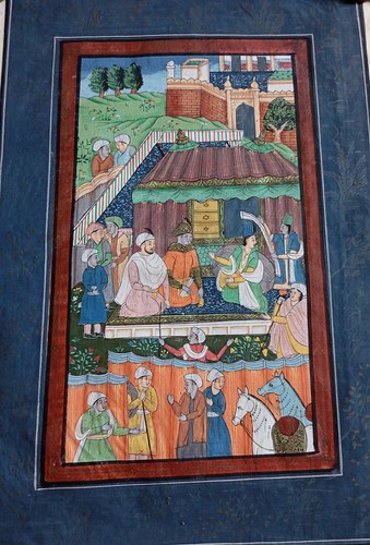Gouache indo persane - persane, sur