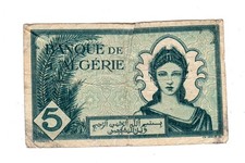 Algeria Algerie Billet 5