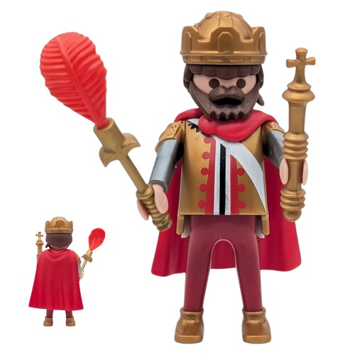Playmobil figurine roi doré