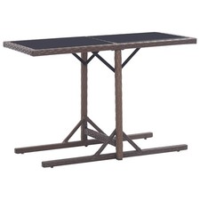 Table jardin noir verre et - de,