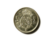 SUPERBE 5 PESETAS 1975 * 78 