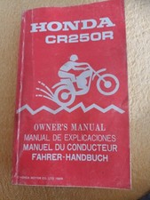HONDA CR 250 1985 MANUEL DU PROPRIETAIRE