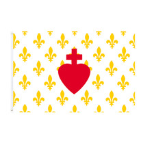 Drapeau France Royaliste Coeur