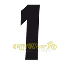 Numéro 1 Noir Tableau Porte-Nombre Carénage cafe racer Traqueur scrambler