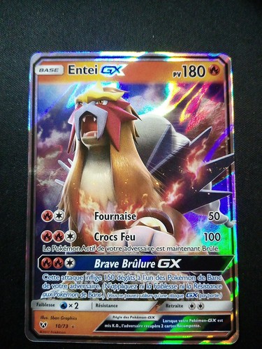 Carte pokémon entei 73 - carte, gx