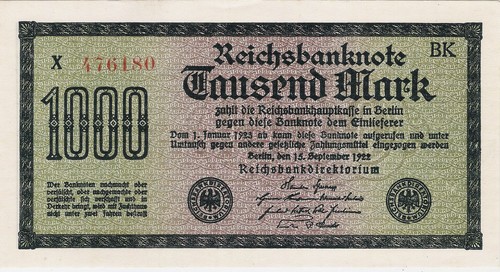 Germany reichsbanknote 1000 - germany,