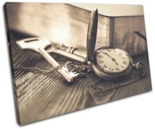 Retro Clock Keys Rustic