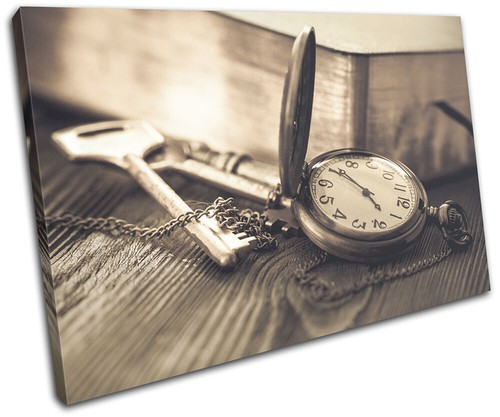 Retro clock keys rustic - retro,