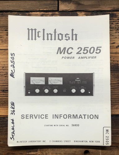 Mcintosh mc2505 2505 - mc2505, mc-2505