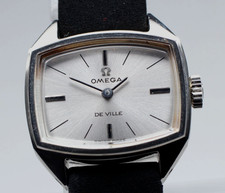 Montre vintage femme Omega De Ville à remontage manuel cadran argenté 22 mm