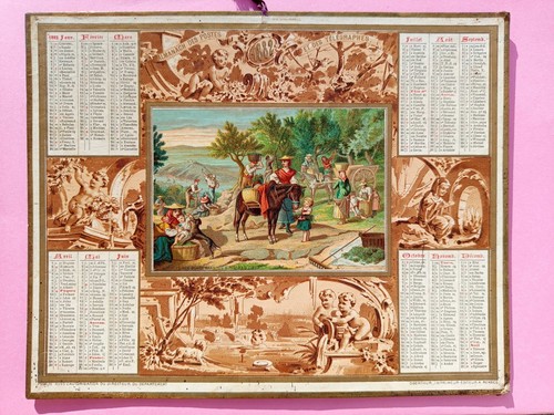 Calendrier 1882 almanach - 1882, des