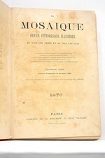 LIVRE ANCIEN MOSAIQUE REVUE