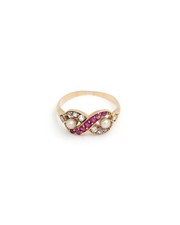Ancienne bague symbole infini