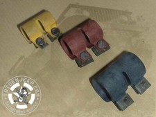 COLLECTOR LOT 3X CLAMP MC 422 423 424  ANTENNE RADIO BRIN MS us ww2 jeep willys