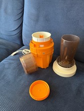 Vintage Moulinex, Hachoir électrique orange, complet type 302-8-00