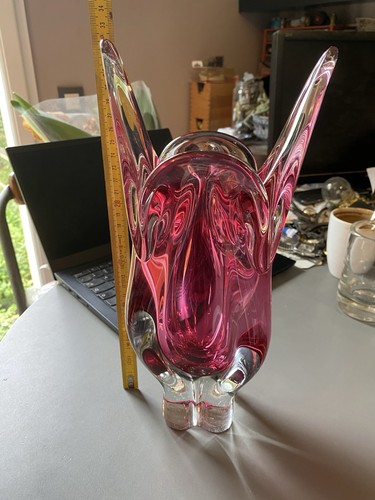 Ancien vase design verre - ancien,