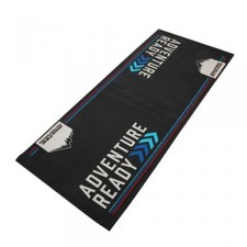 Tapis environnemental pour moto Biketek Garage Mat Adventure Ready noir blanc