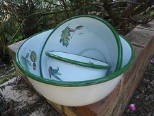 SERIE DE 3 SALADIERS EMAILLES