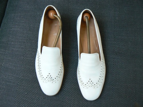 Mocassin heschung femme blanc - mocassin,